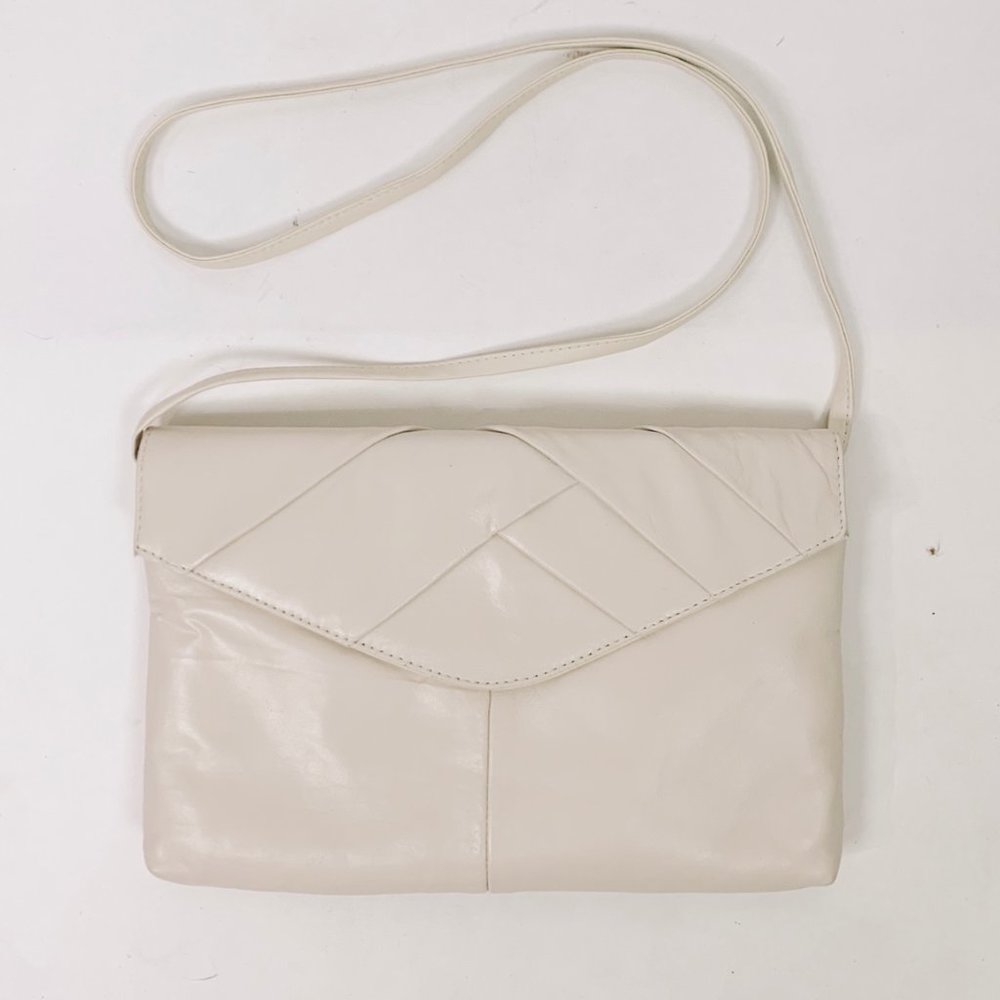 Vintage Off White Envelope Purse